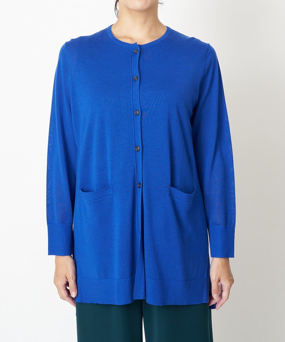 PZSAT16290 GEORGES RECH(ジョルジュ・レッシュ) 【5色展開】ウォッシャブルウールニットカーディガン ブルー