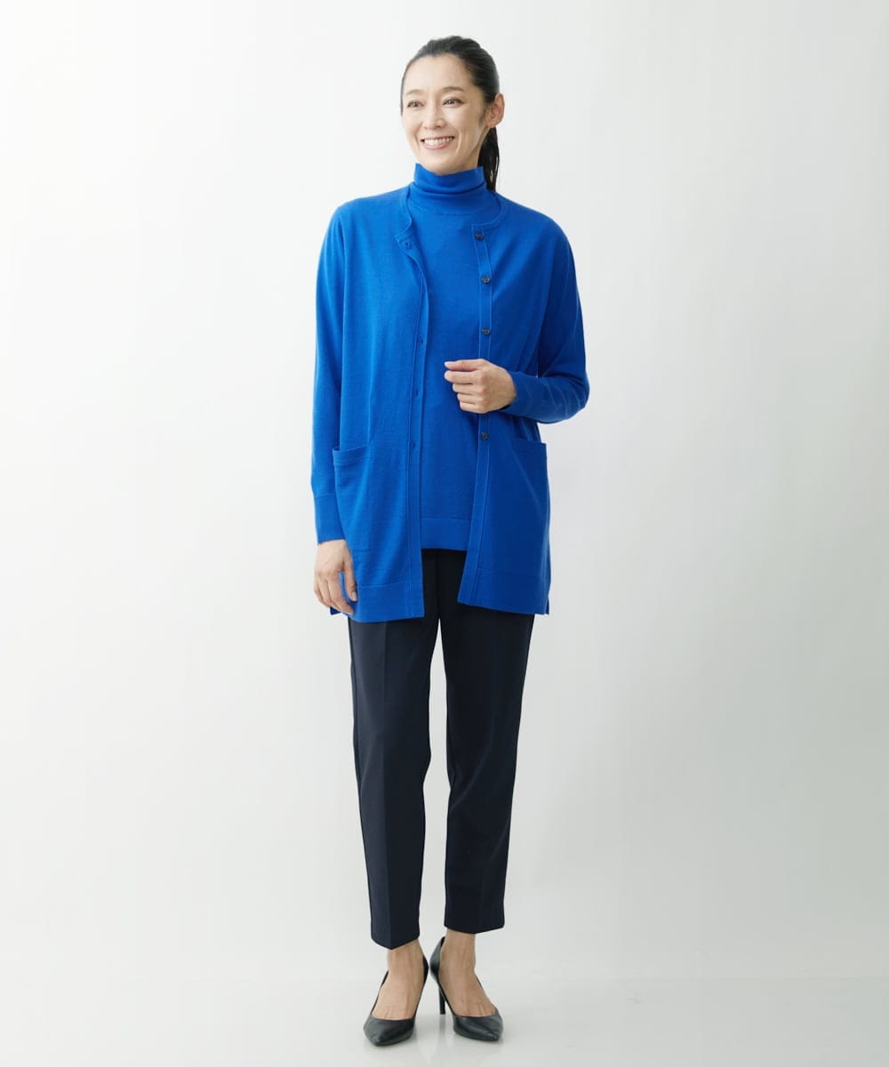 PZSAT16290 GEORGES RECH(ジョルジュ・レッシュ) 【5色展開】ウォッシャブルウールニットカーディガン ブルー