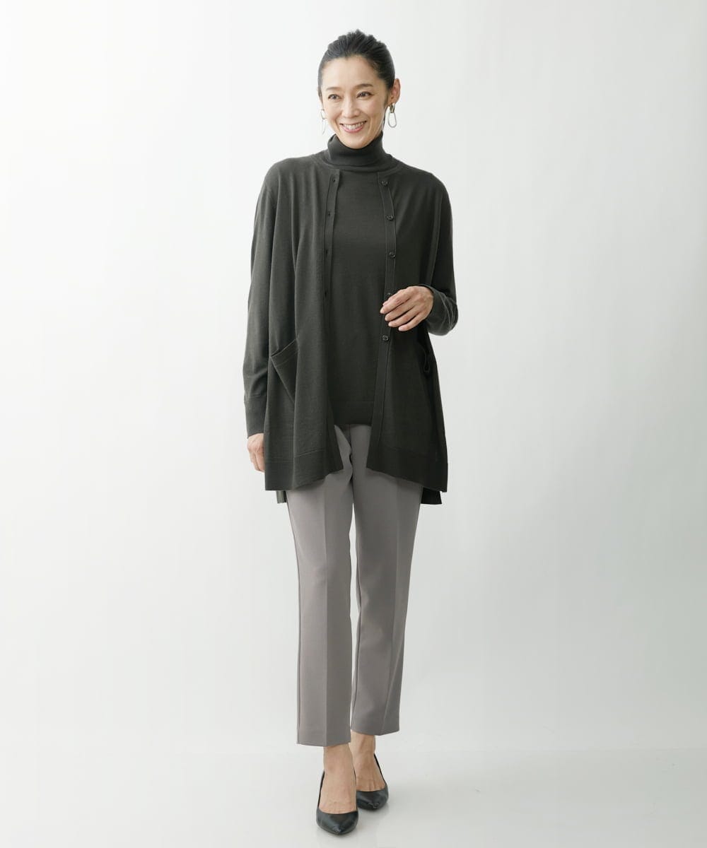 PZSAT16290 GEORGES RECH(ジョルジュ・レッシュ) 【5色展開】ウォッシャブルウールニットカーディガン ブラウン