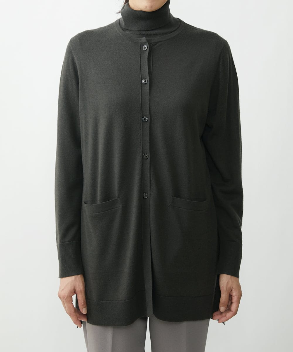 PZSAT16290 GEORGES RECH(ジョルジュ・レッシュ) 【5色展開】ウォッシャブルウールニットカーディガン ブラウン