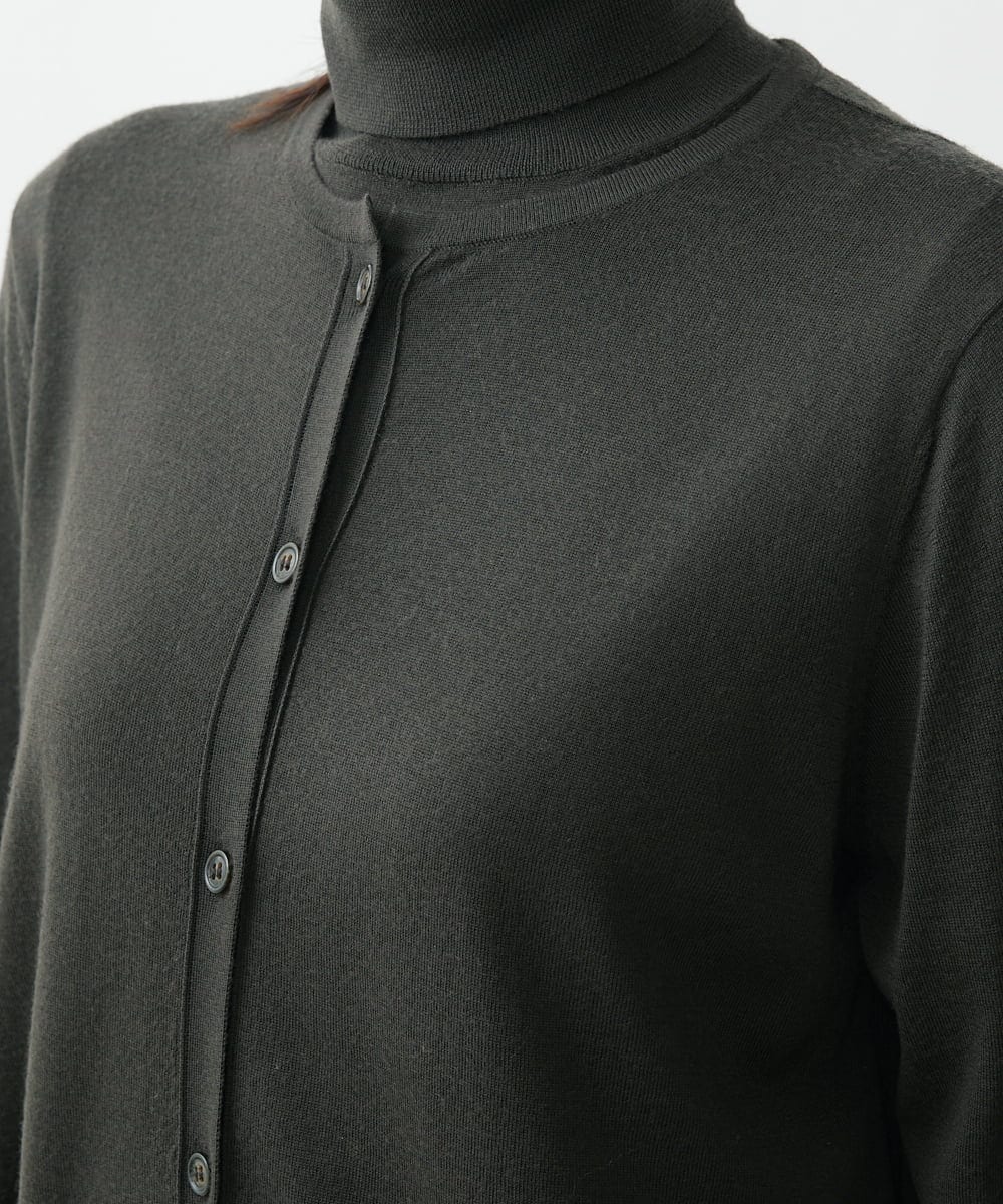 PZSAT16290 GEORGES RECH(ジョルジュ・レッシュ) 【5色展開】ウォッシャブルウールニットカーディガン ブラウン