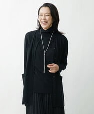 PZSAT16290 GEORGES RECH(ジョルジュ・レッシュ) 【5色展開】ウォッシャブルウールニットカーディガン ブラック