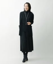 PZSAT16290 GEORGES RECH(ジョルジュ・レッシュ) 【5色展開】ウォッシャブルウールニットカーディガン ブラック