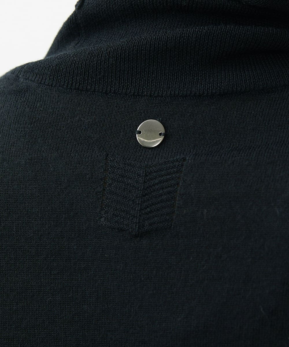 PZSAT16290 GEORGES RECH(ジョルジュ・レッシュ) 【5色展開】ウォッシャブルウールニットカーディガン ブラック