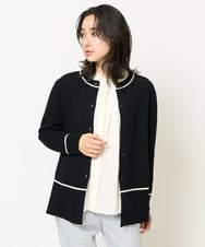 PZSCA07250 GEORGES RECH(ジョルジュ・レッシュ) [アンサンブル対応]メリノウールカーディガン ブラック