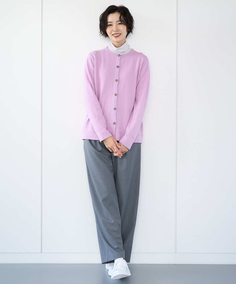 PZSCD57230 GEORGES RECH(ジョルジュ・レッシュ) [アンサンブル対応]メリノウールカーディガン ピンク