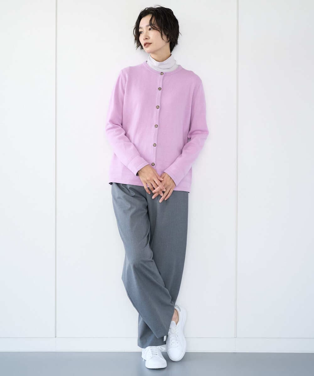 PZSCD57230 GEORGES RECH(ジョルジュ・レッシュ) [アンサンブル対応]メリノウールカーディガン ピンク