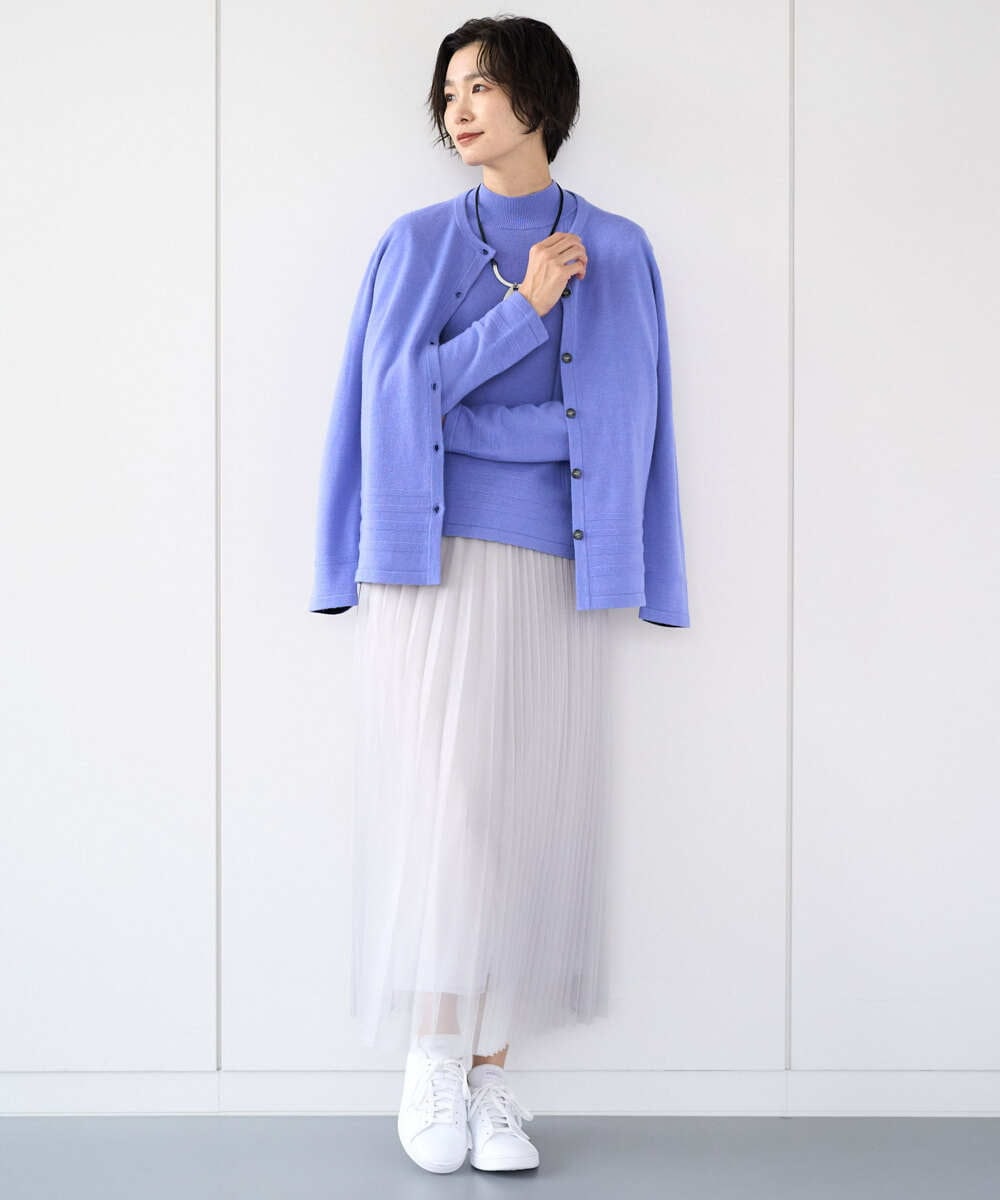 PZSCD57230 GEORGES RECH(ジョルジュ・レッシュ) [アンサンブル対応]メリノウールカーディガン ピンク