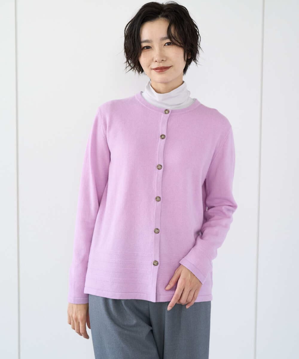 PZSCD57230 GEORGES RECH(ジョルジュ・レッシュ) [アンサンブル対応]メリノウールカーディガン ピンク