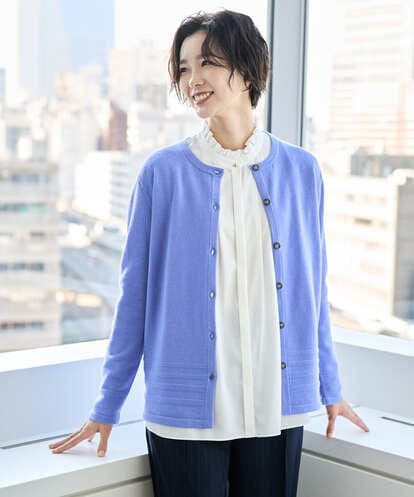 PZSCD57230 GEORGES RECH [アンサンブル対応]メリノウールカーディガン