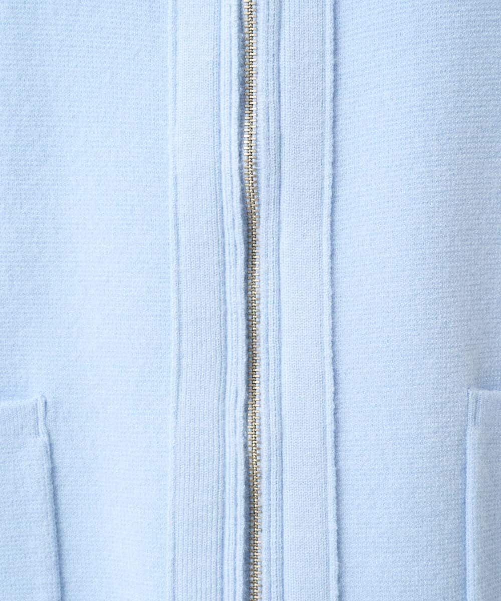 PZSCE70190 GEORGES RECH(ジョルジュ・レッシュ) [アンサンブル対応] ミラノリブジップアップニットカーディガン グレー