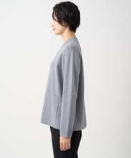 PZSCE70190 GEORGES RECH(ジョルジュ・レッシュ) [アンサンブル対応] ミラノリブジップアップニットカーディガン グレー