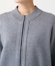 PZSCE70190 GEORGES RECH(ジョルジュ・レッシュ) [アンサンブル対応] ミラノリブジップアップニットカーディガン グレー