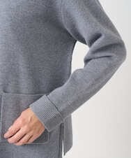 PZSCE70190 GEORGES RECH(ジョルジュ・レッシュ) [アンサンブル対応] ミラノリブジップアップニットカーディガン グレー