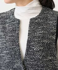 PZSEE16290 GEORGES RECH(ジョルジュ・レッシュ) ファンシーツイードAラインジレ ブラック