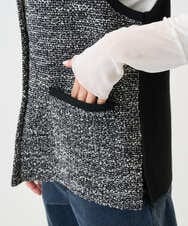 PZSEE16290 GEORGES RECH(ジョルジュ・レッシュ) ファンシーツイードAラインジレ ブラック