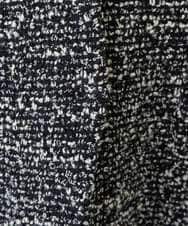 PZSEE16290 GEORGES RECH(ジョルジュ・レッシュ) ファンシーツイードAラインジレ ブラック