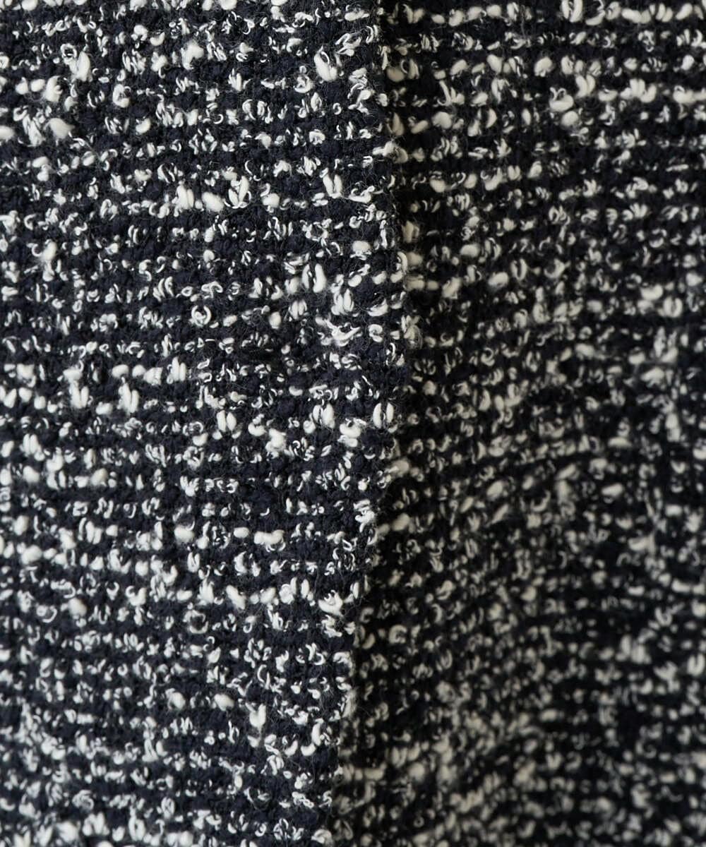 PZSEE16290 GEORGES RECH(ジョルジュ・レッシュ) ファンシーツイードAラインジレ ブラック