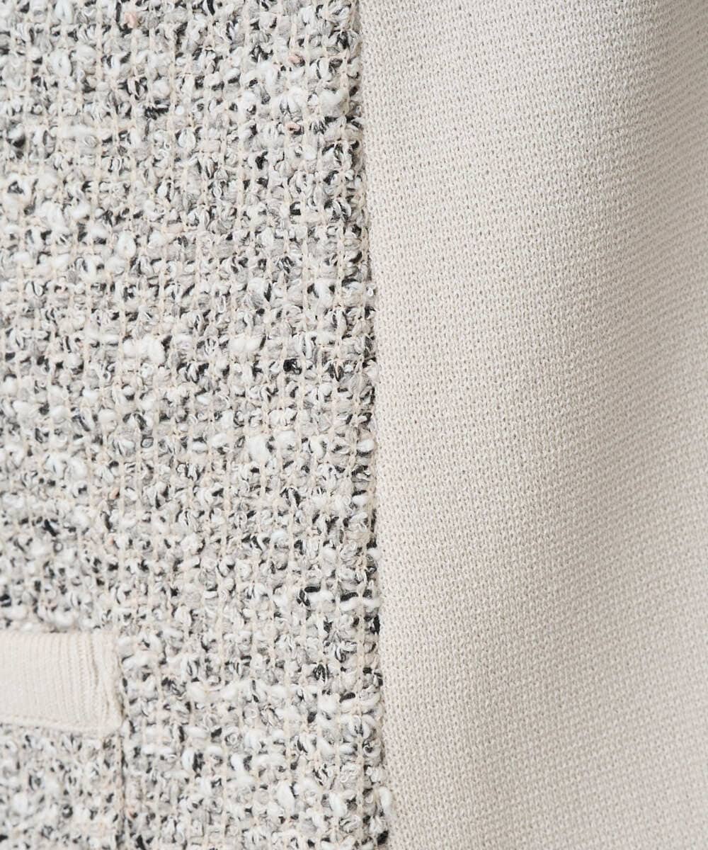 PZSEE16290 GEORGES RECH(ジョルジュ・レッシュ) ファンシーツイードAラインジレ ブラック