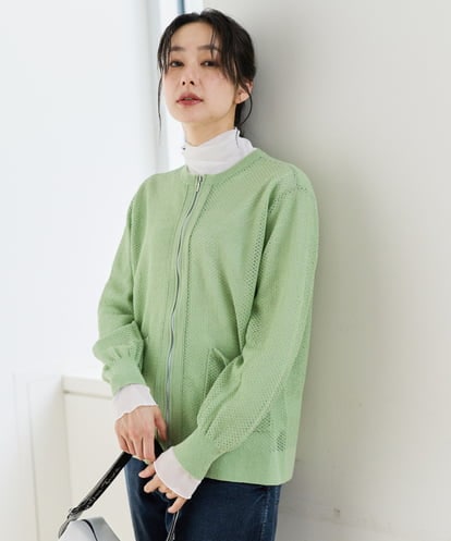 PZSEE28290 GEORGES RECH ブークレメッシュニットブルゾン