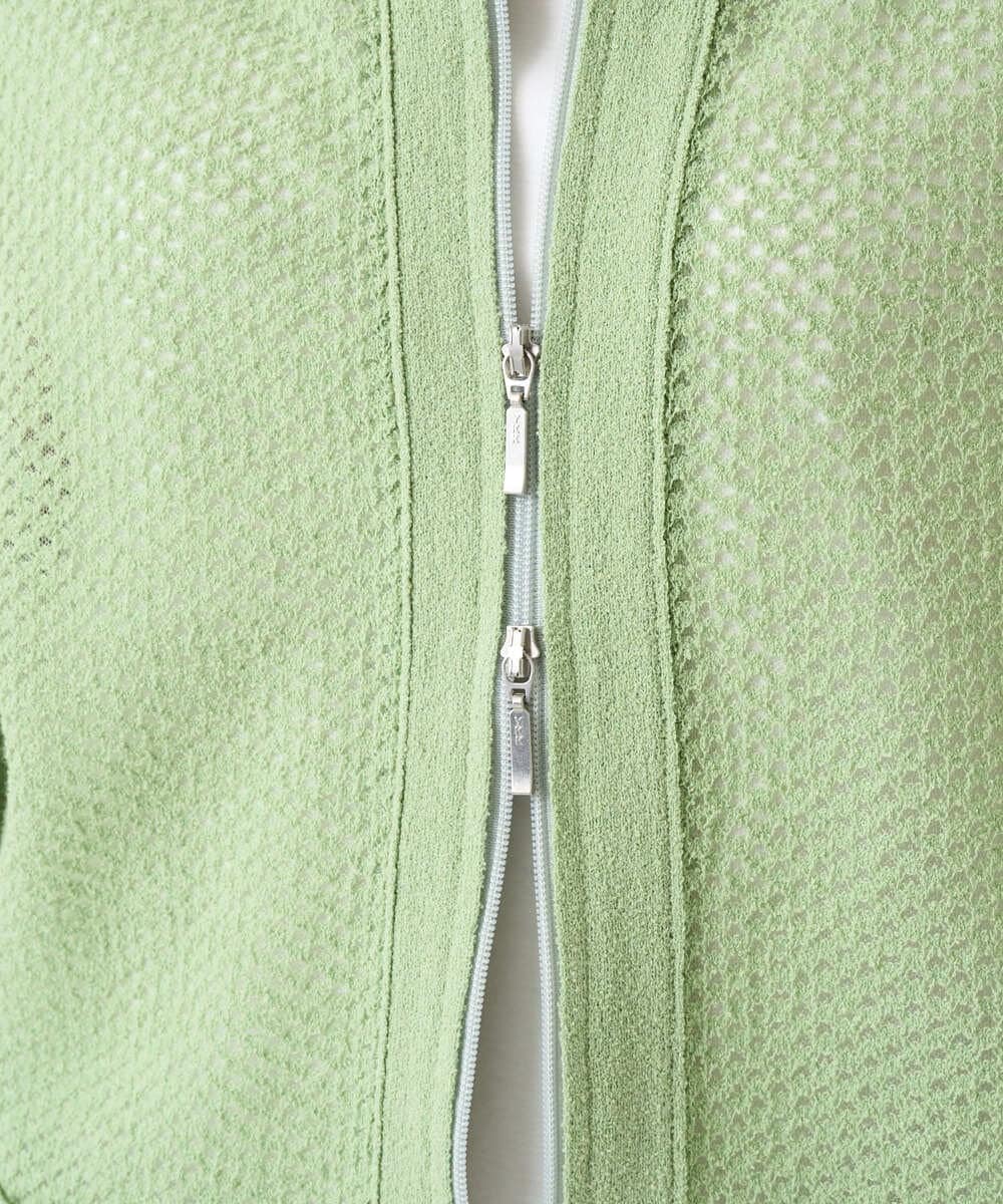 PZSEE28290 GEORGES RECH(ジョルジュ・レッシュ) ブークレメッシュニットブルゾン グリーン