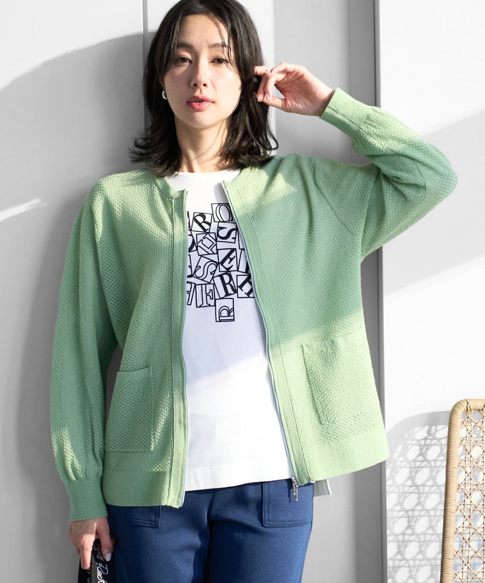 PZSEE28290 GEORGES RECH ブークレメッシュニットブルゾン