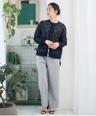 PZSEE28290 GEORGES RECH(ジョルジュ・レッシュ) ブークレメッシュニットブルゾン グリーン