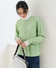 PZSEE28290 GEORGES RECH(ジョルジュ・レッシュ) ブークレメッシュニットブルゾン グリーン