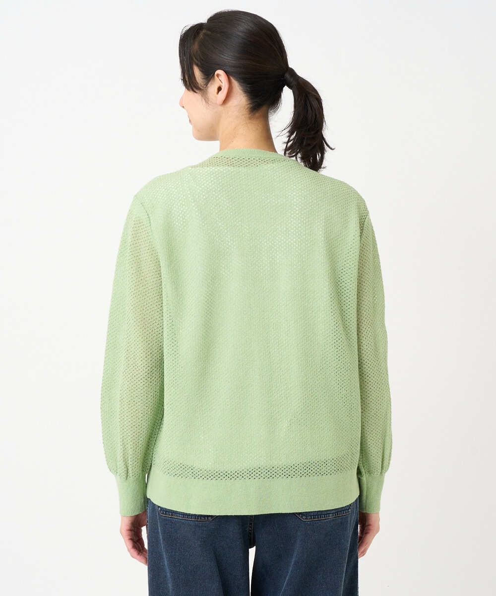 PZSEE28290 GEORGES RECH(ジョルジュ・レッシュ) ブークレメッシュニットブルゾン グリーン