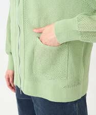 PZSEE28290 GEORGES RECH(ジョルジュ・レッシュ) ブークレメッシュニットブルゾン グリーン