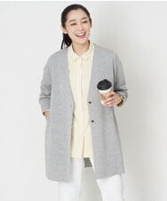 PZSET05360 GEORGES RECH(ジョルジュ・レッシュ) [アンサンブル対応]ミラノリブカーディガン グレー