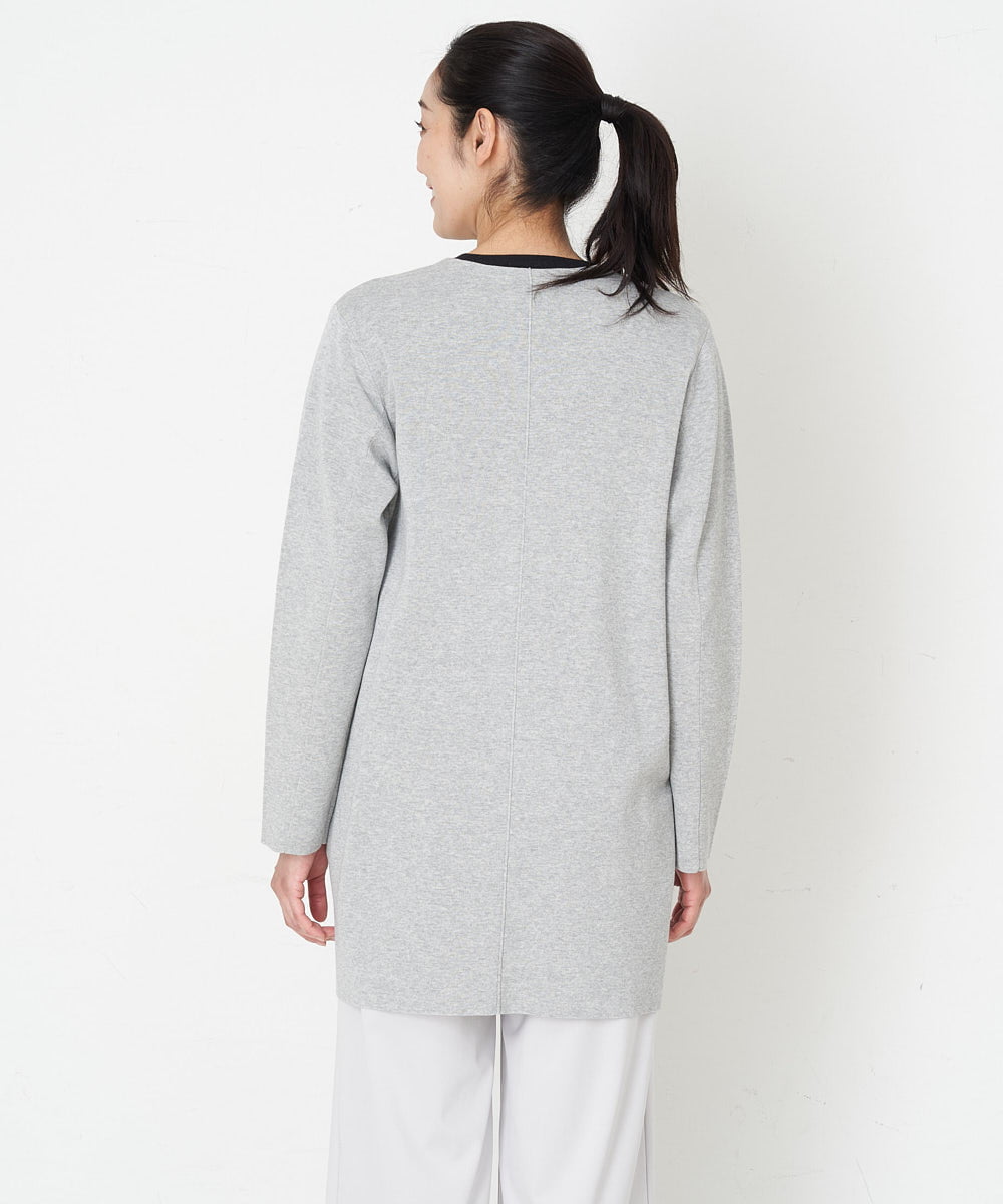 PZSET05360 GEORGES RECH(ジョルジュ・レッシュ) [アンサンブル対応]ミラノリブカーディガン グレー