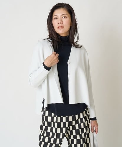 PZSEW02230  ダブルフェイスニットカーディガン