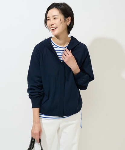 PZSGE43270 GEORGES RECH [アンサンブル対応]ニットフードカーディガン