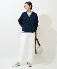 PZSGE43270 GEORGES RECH(ジョルジュ・レッシュ) [アンサンブル対応]ニットフードカーディガン ネイビー