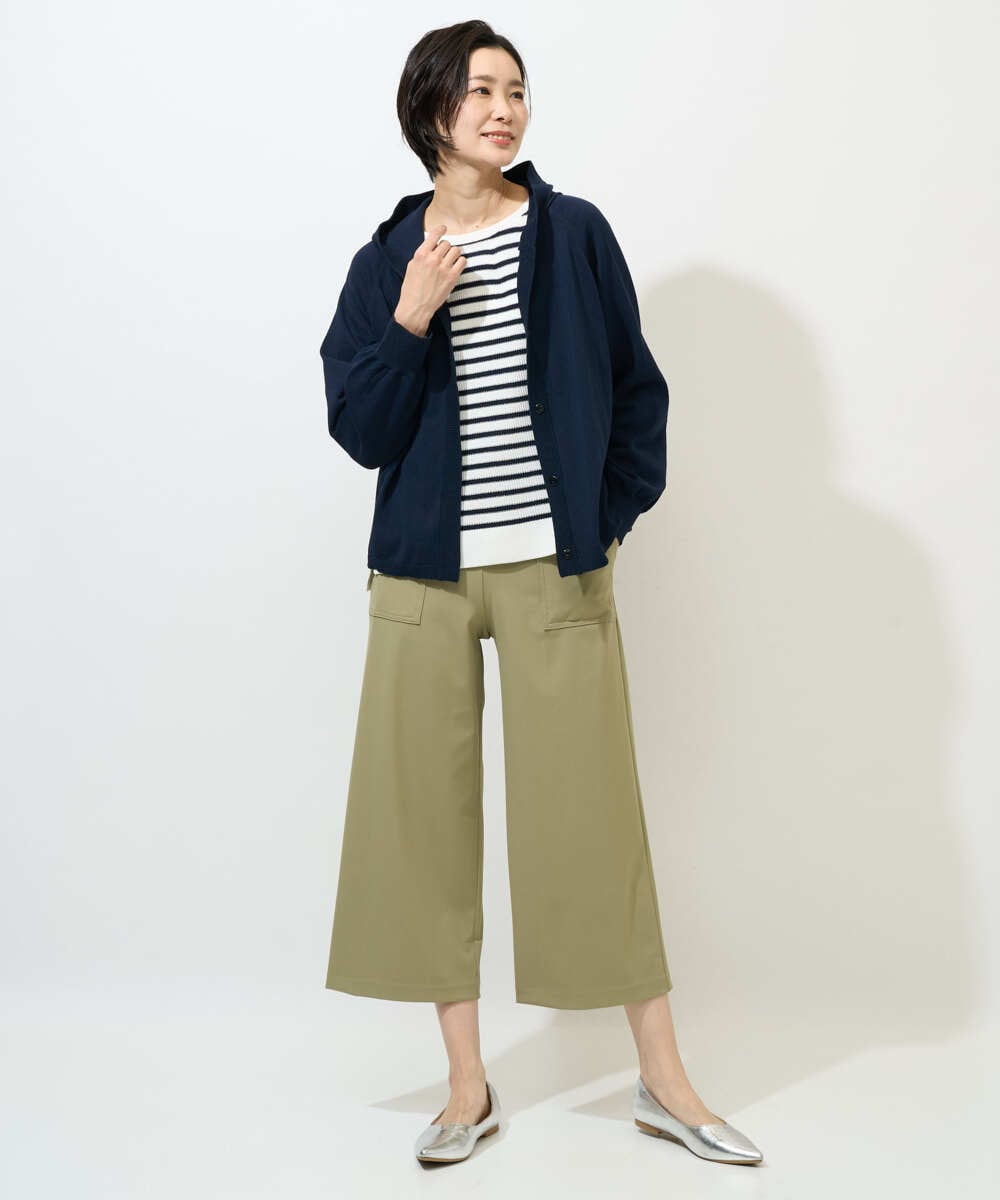 PZSGE43270 GEORGES RECH(ジョルジュ・レッシュ) [アンサンブル対応]ニットフードカーディガン ネイビー