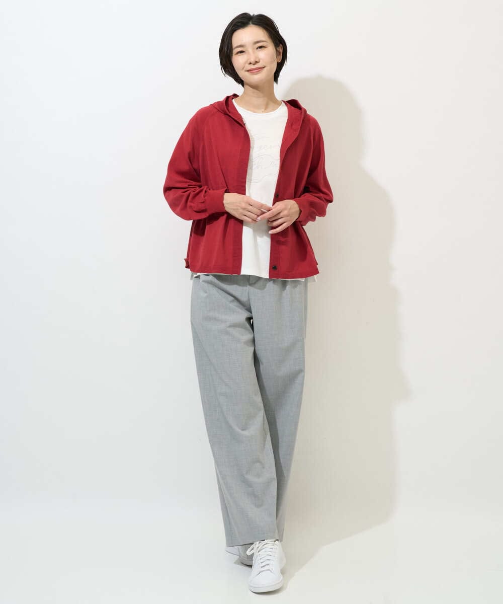 PZSGE43270 GEORGES RECH(ジョルジュ・レッシュ) [アンサンブル対応]ニットフードカーディガン ネイビー