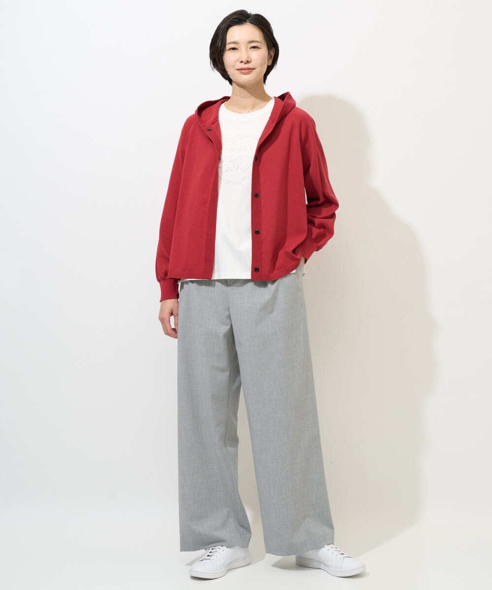 PZSGE43270 GEORGES RECH(ジョルジュ・レッシュ) [アンサンブル対応]ニットフードカーディガン ネイビー