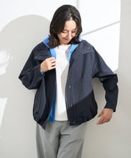 PZSGE43270 GEORGES RECH(ジョルジュ・レッシュ) [アンサンブル対応]ニットフードカーディガン ネイビー