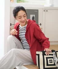 PZSGE43270 GEORGES RECH(ジョルジュ・レッシュ) [アンサンブル対応]ニットフードカーディガン ネイビー