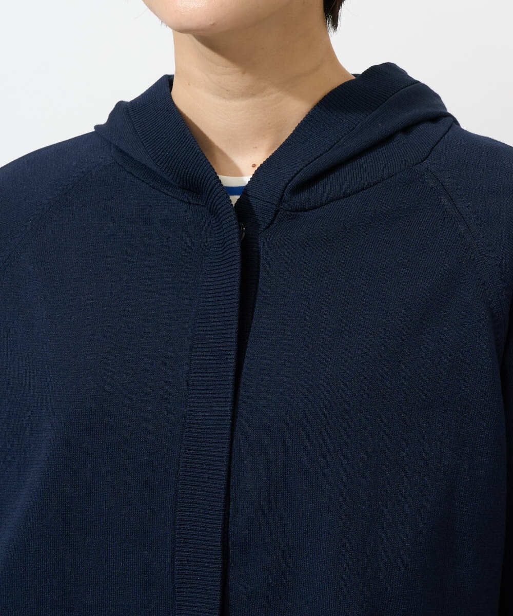 PZSGE43270 GEORGES RECH(ジョルジュ・レッシュ) [アンサンブル対応]ニットフードカーディガン ネイビー