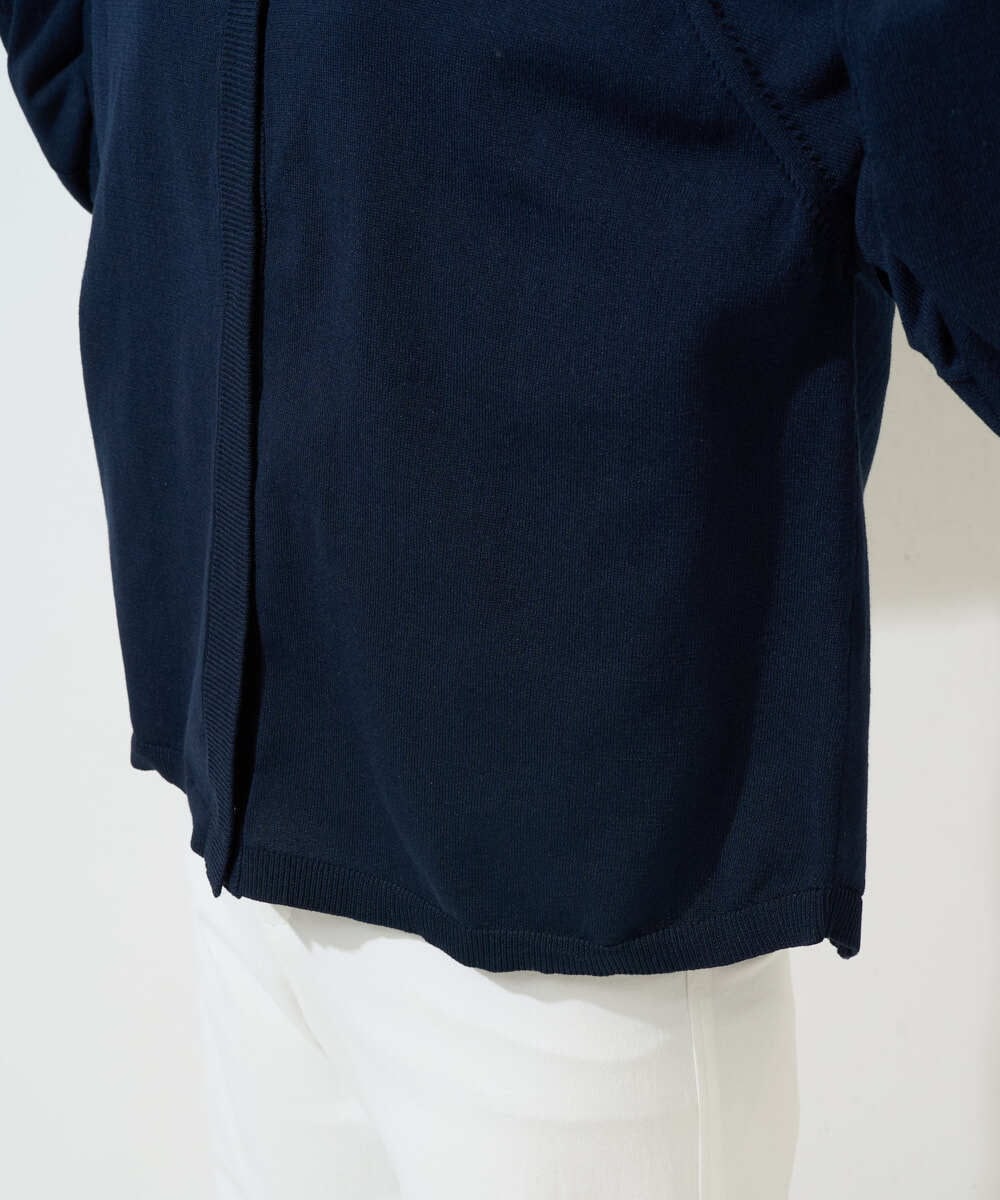 PZSGE43270 GEORGES RECH(ジョルジュ・レッシュ) [アンサンブル対応]ニットフードカーディガン ネイビー