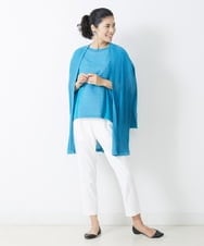 PZSGQ44290 GEORGES RECH(ジョルジュ・レッシュ) 【セットアップ対応】シアーストライプカーディガン ブルー