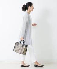 PZSGQ44290 GEORGES RECH(ジョルジュ・レッシュ) 【セットアップ対応】シアーストライプカーディガン グレー