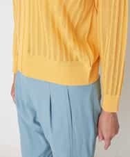 PZSGQ63230 GEORGES RECH(ジョルジュ・レッシュ) 透かし編みショートカーディガン イエロー