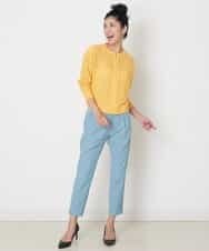 PZSGQ63230 GEORGES RECH(ジョルジュ・レッシュ) 透かし編みショートカーディガン イエロー