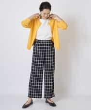 PZSGQ63230 GEORGES RECH(ジョルジュ・レッシュ) 透かし編みショートカーディガン イエロー