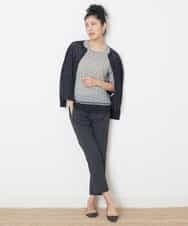 PZSGQ63230 GEORGES RECH(ジョルジュ・レッシュ) 透かし編みショートカーディガン ネイビー