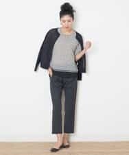 PZSGQ63230 GEORGES RECH(ジョルジュ・レッシュ) 透かし編みショートカーディガン ネイビー