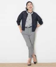 PZSGQ63230 GEORGES RECH(ジョルジュ・レッシュ) 透かし編みショートカーディガン ネイビー